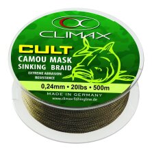 Climax - Cult Carp Camou-Mask Sinking Braid 500m - 0,30mm...