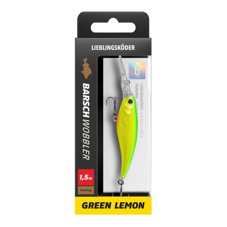 Lieblingsköder - Barschwobbler [BW 060 F1,5] - Green Lemon