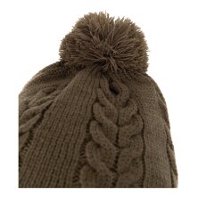 Fox - Khaki Knitted Bobble