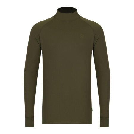 Korda - Mock Neck Thermal LS Shirt Dark Olive - XLarge