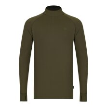 Korda - Mock Neck Thermal LS Shirt Dark Olive - XLarge
