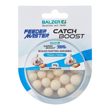 Balzer - Feedermaster Boilies/Wafter 1-color 10mm and 12mm mixed 20g - white Garlic
