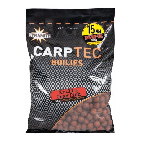 Dynamite Baits - Carptec Boilies 1,8kg 15mm - Krill & Crayfish